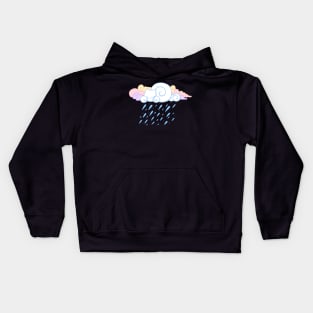 Cute Pastel Cloud Cat Kids Hoodie